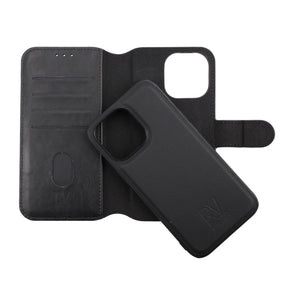 iPhone 13 Pro Plånboksfodral Magnet Rvelon - Svart