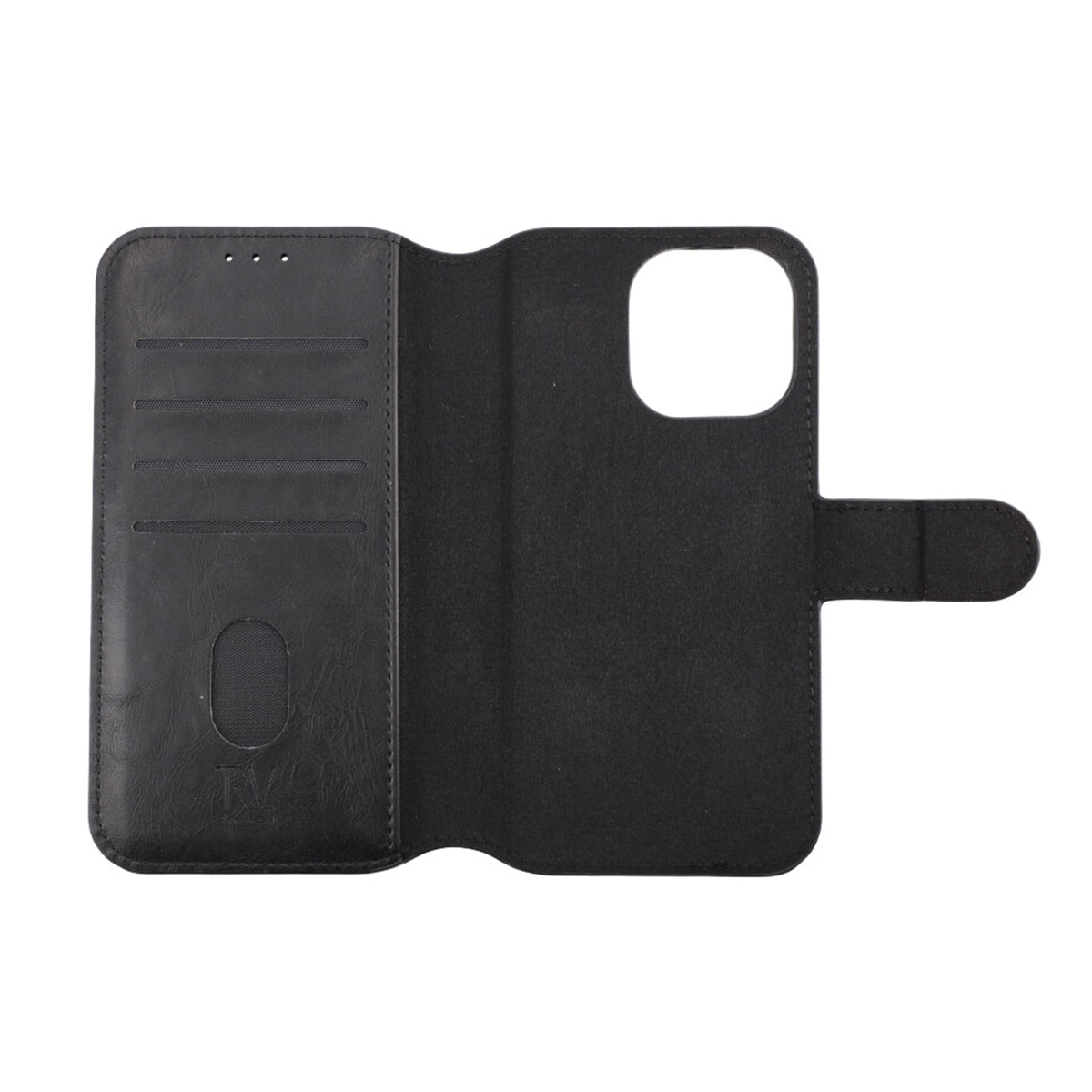 iPhone 13 Pro Plånboksfodral Magnet Rvelon - Svart