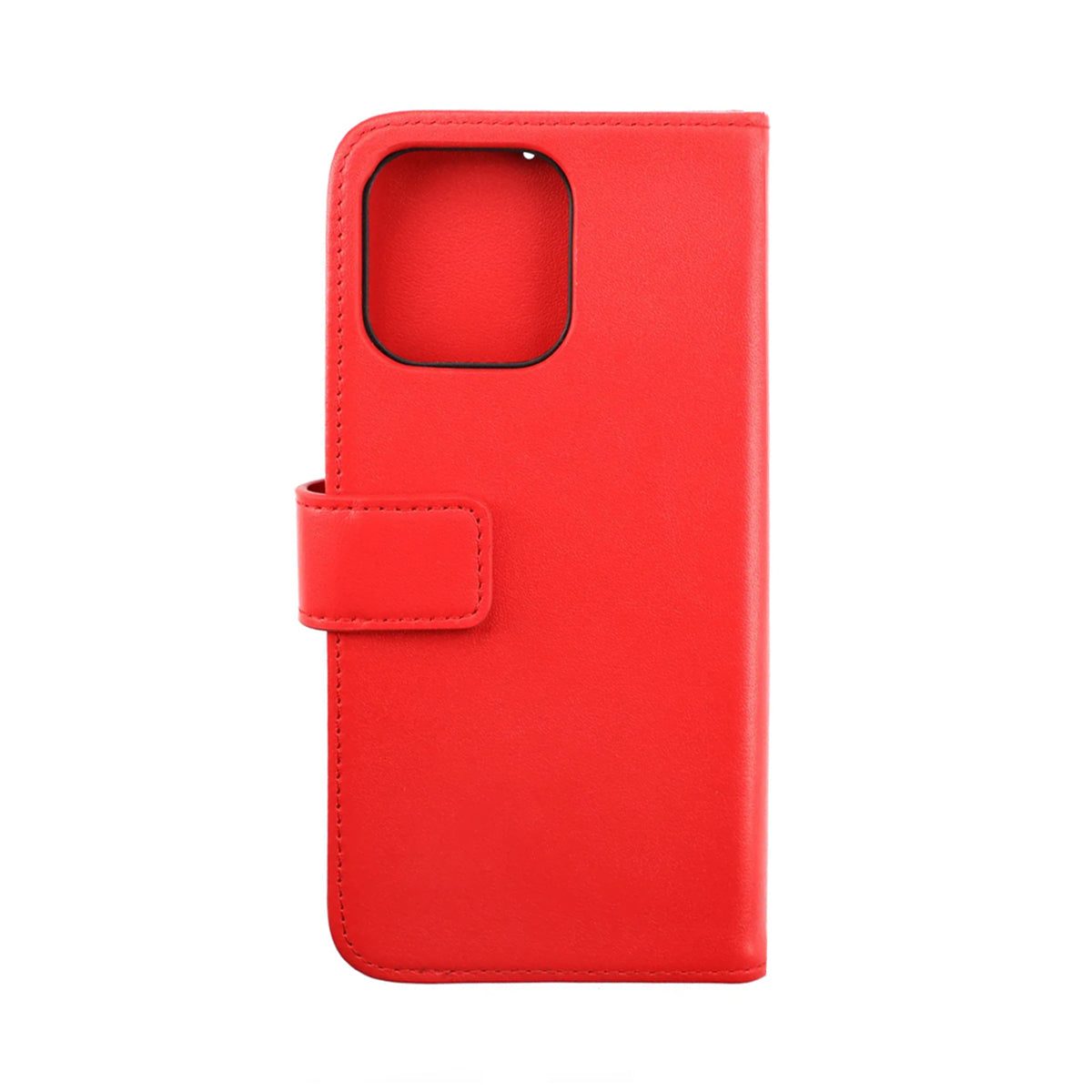 iPhone 14 Pro Max Plånboksfodral Läder Rvelon - Röd