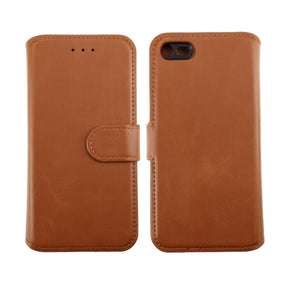 iPhone 7/8/SE (2020/2022) Plånboksfodral Magnet Rvelon - Guldbrun
