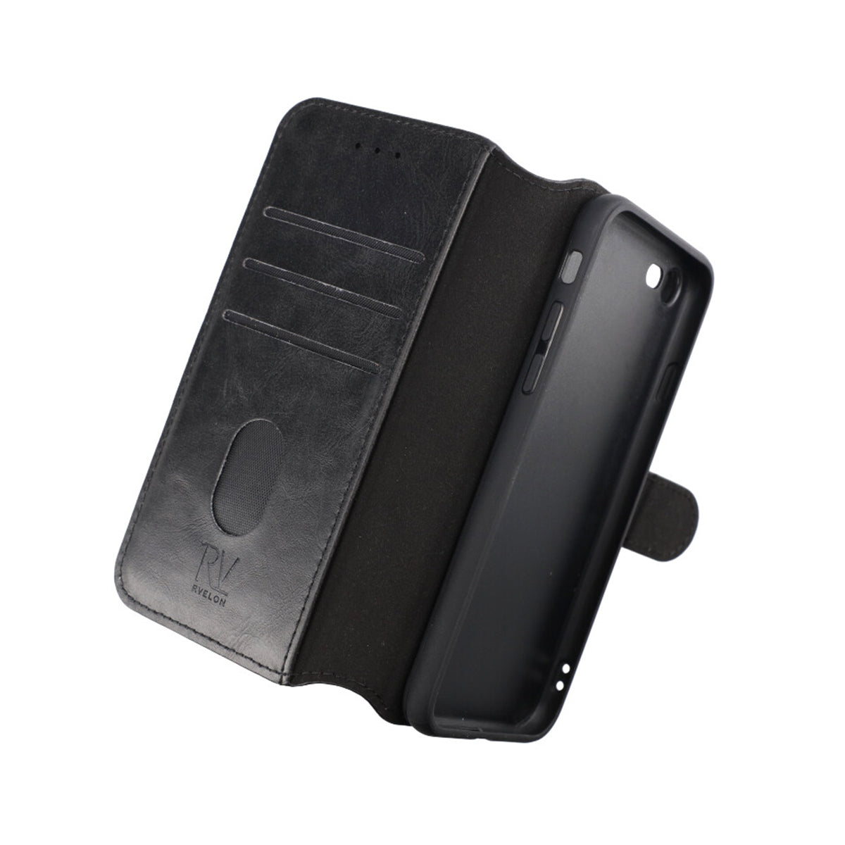 iPhone 7/8/SE 2020 Plånboksfodral Magnet Rvelon - Svart