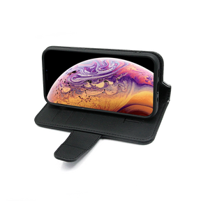 iPhone XS Max Plånboksfodral Extra Kortfack Rvelon - Svart