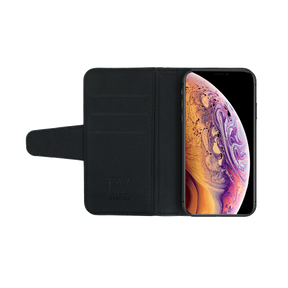 iPhone XS Max Plånboksfodral Extra Kortfack Rvelon - Svart
