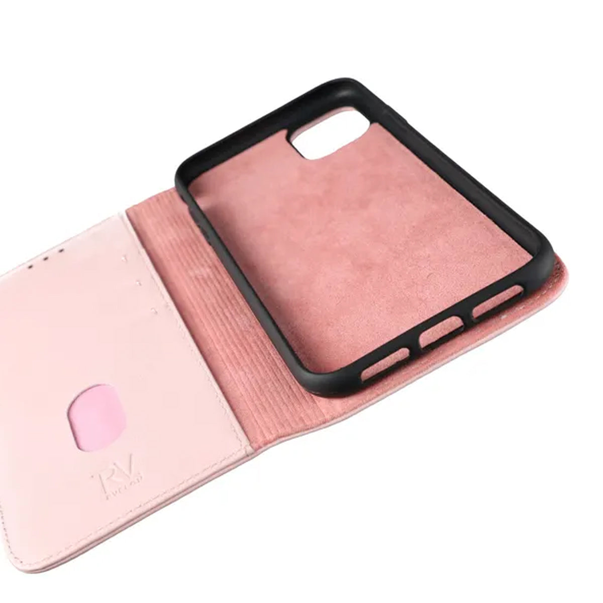 iPhone 11 Plånboksfodral Läder Rvelon - Rosa